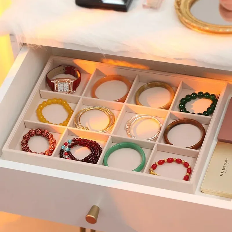 Velvet Jewelry Tray Bracelet Display Plate 12 Grid Bracelet Storage Plate Jewelry Jewelry Display Plate