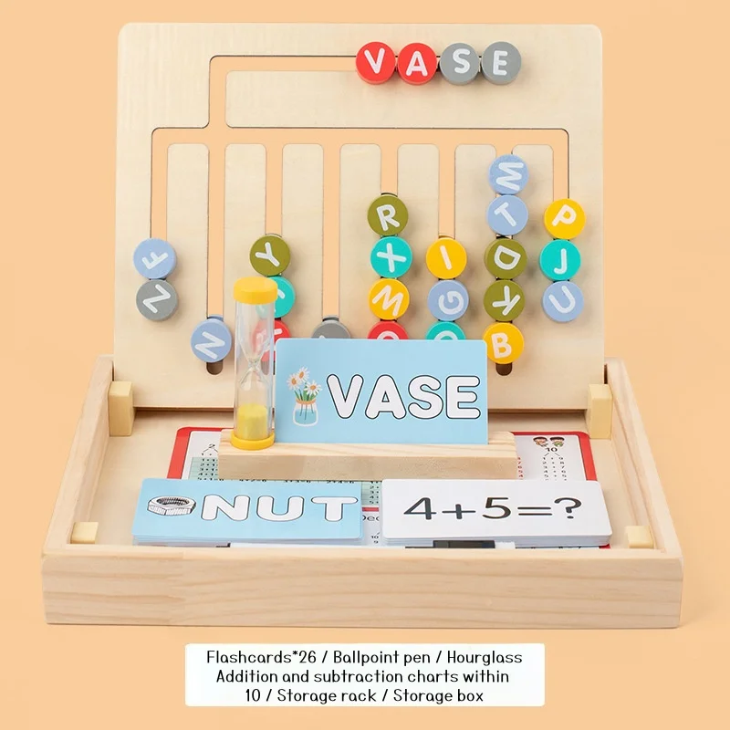 Digital English Learning Box: Build words, solve math problems, and practice cognitive skills—kids learn through play with this