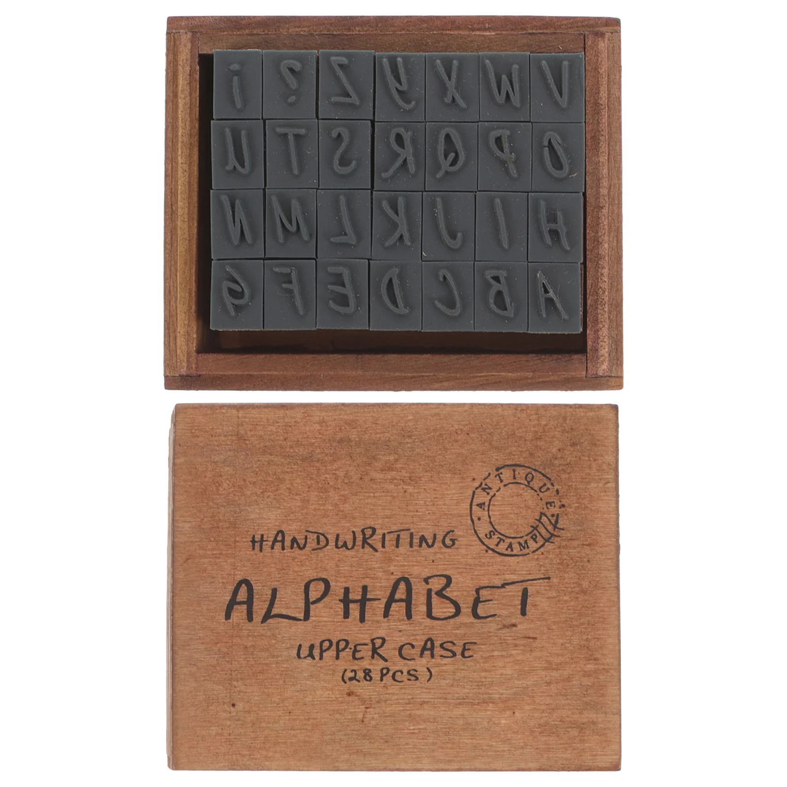 Vintage Letter Seal Alphabet Stamps Post Stickers Scrapbook Small Wood Crafts Ink Scrapbooking Supplies