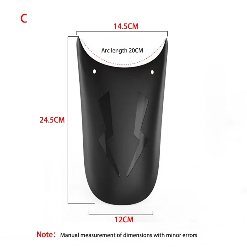 Motorcycle Front And Rear Fenders And Splash Guard Extenders Universal Motorcycle Lengthen Front Fender For BMW Honda Suzuki etc