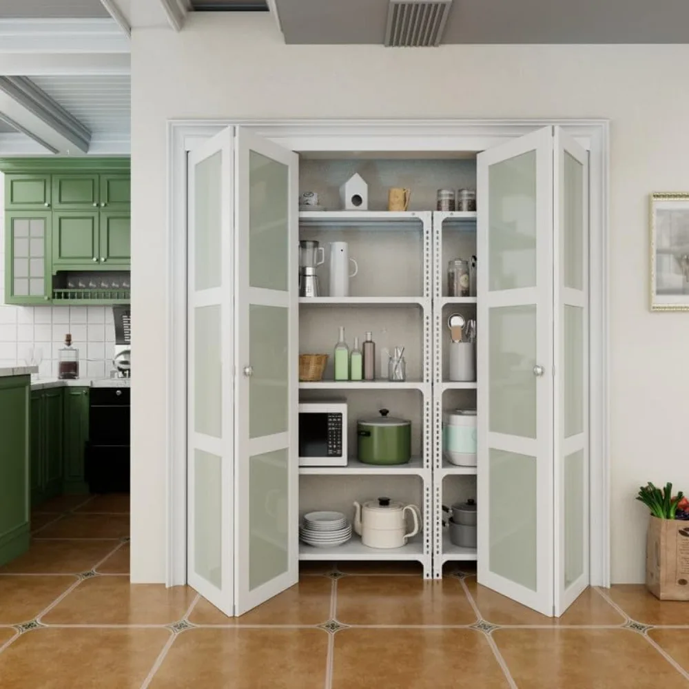 

72'' X 80" Frosted Glass Bifold Door, Build Quality Panels with Water&Scratch-Resistant Surface, Interior Closet & Pantry Door