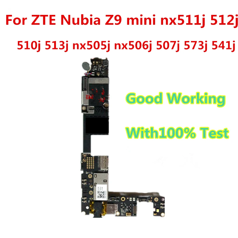 Полнофункциональная разблокированная материнская плата для ZTE Nubia Z9 mini NX511j/512j/510j/513j/505j/506j/507j/573j/541j