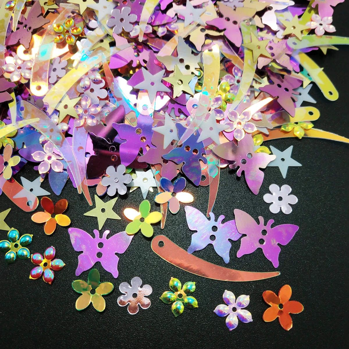 10g Butterfly/Flowers/Chilli/Star Loose Sequins For Crafts Mix Models For DIY Handwork Accessories