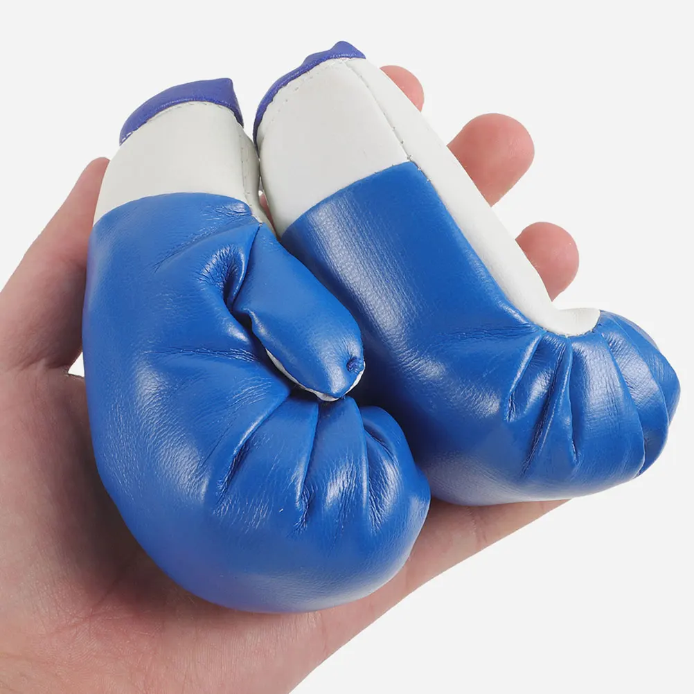 

4 Pcs Boxing Glove Pendant Car Accessory Gloves Christmas Decoration Charm Pvc Accessories