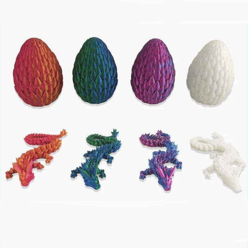 

3D Printing Joint Dragon Crystal Dragon Egg, Movable Interior Decoration, Creative Home Crafts, Living Room Decoration, Gift