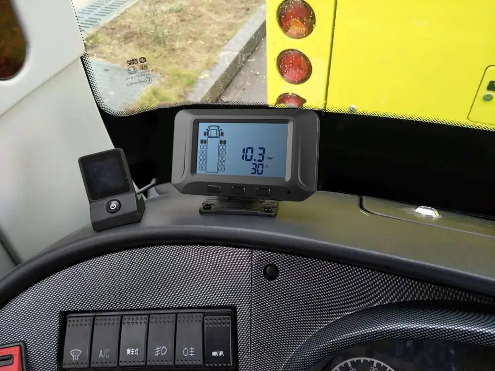 High Quality TIREMAGIC TD21-18 Wireless 18-Wheel Truck TPMS RS232 24V CE/FCC/RoHS Certified Tire Pressure Monitoring System for