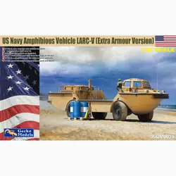 Gecko Models 35GM0039 1/35 U.S. Navy Amphibious Vehicle LARC-V (Extra Armour Version) - Scale Model Kit