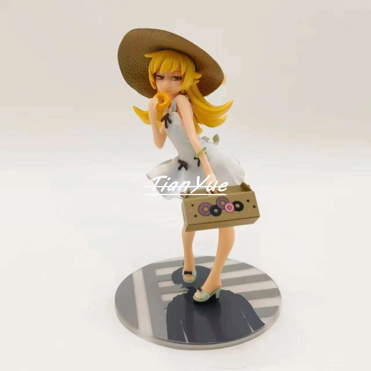 Anime Oshino Shinobu Donuts version Action Figure Model Toy 19cm