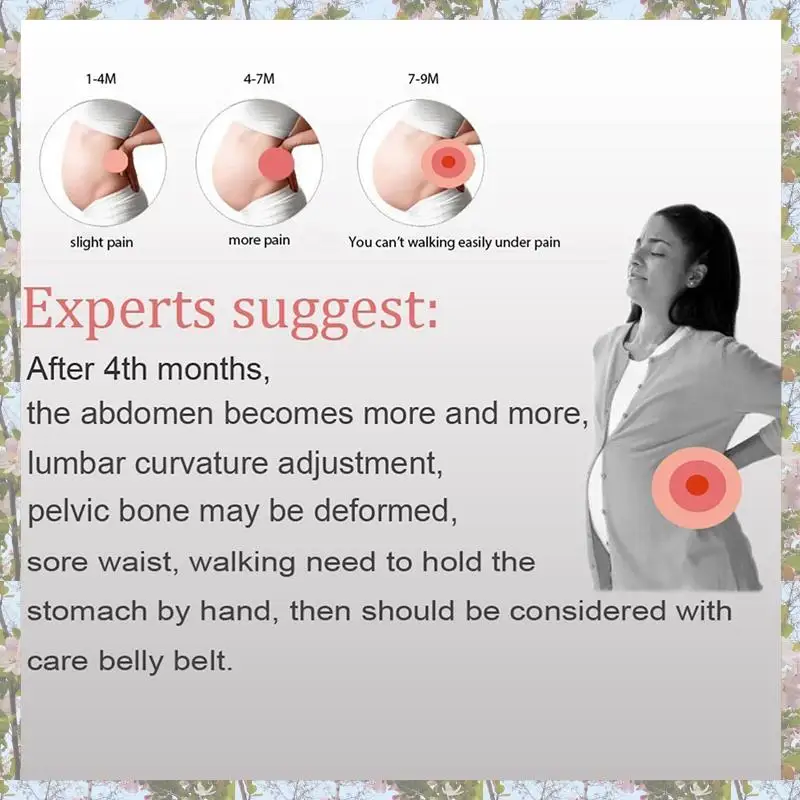 

Экологически чистый 4-кратный поддерживающий пояс для беременных, дышащий пояс для беременных, бандаж для живота, регулируемая поддержка спины/пельники-L