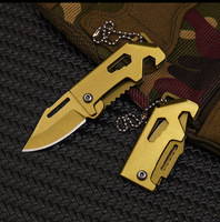 Mini Outdoor Folding Knife D2 Sharp Fruit Delivery Knife Portable Keychain Multifunctional Compact Utility Knife