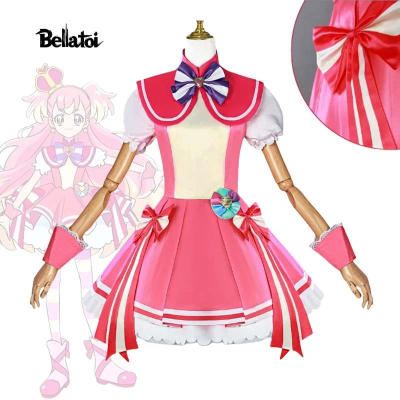 

Wonderful Pretty Cure Nyammy Anime Cosplay Costume Gorgeous Dress Lovely Uniform Cosplay Costume Halloween Party Role Play Suits
