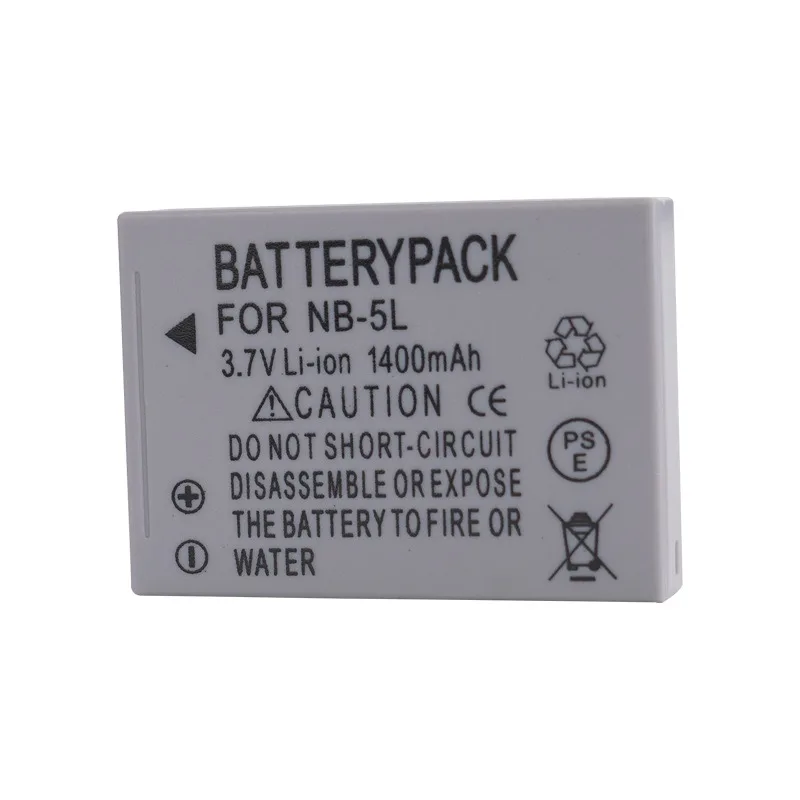 NB-5L NB-5LH Akumulator litowo-jonowy 1400 mAh do aparatu Canon Powershot S100, S110, SD700, SD790, SD850, SD900 IS — zdjęcie produktu 6