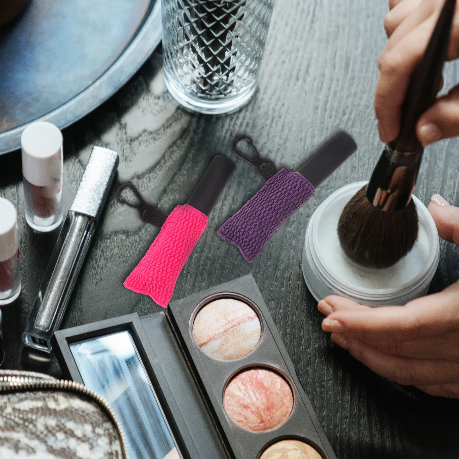 3Pcs Lipstick Protective Cover Keychain Convenient Lip Balm Holder Lightweight Clip on Small Carrying Sleeve Lipstick Protector