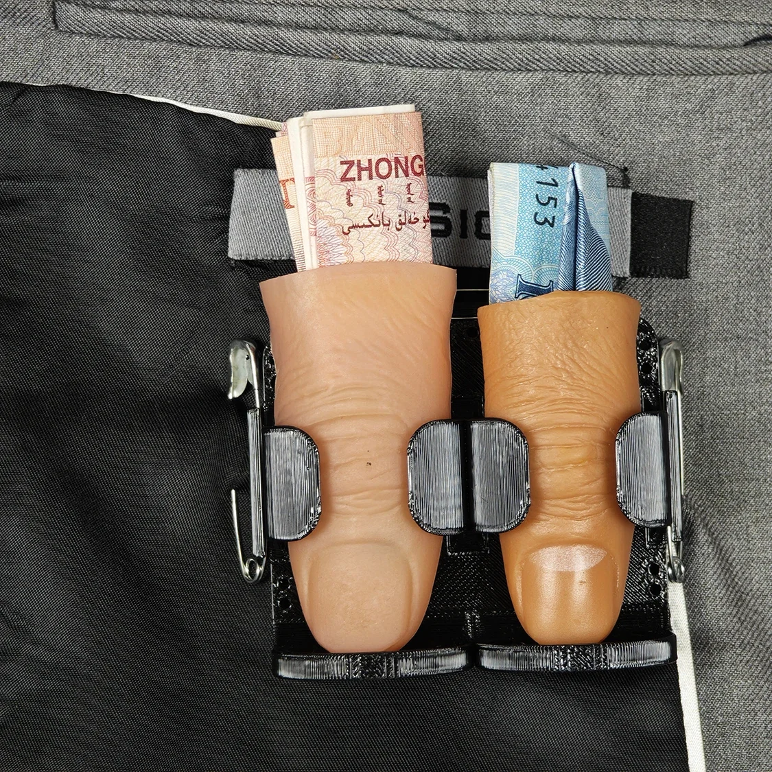 Soporte de punta para pulgar con múltiples ranuras, accesorios para trucos de Magia para tienda de magos, puntas para pulgar de varios tamaños, accesorios de Magia para escenario de primer plano, 1 Uds.