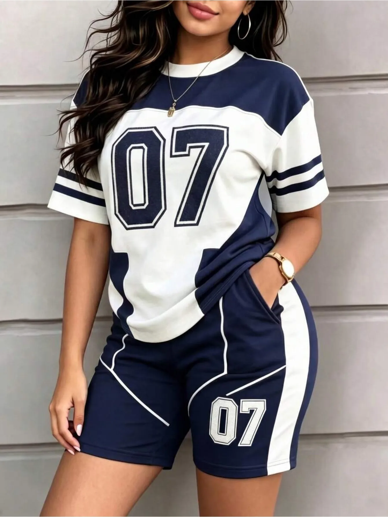 2026 Summer Women's Suit Fashion Sporty Comfortable Soft 3D Digital Pattern Printed Stylish and Versatile Casual Wear