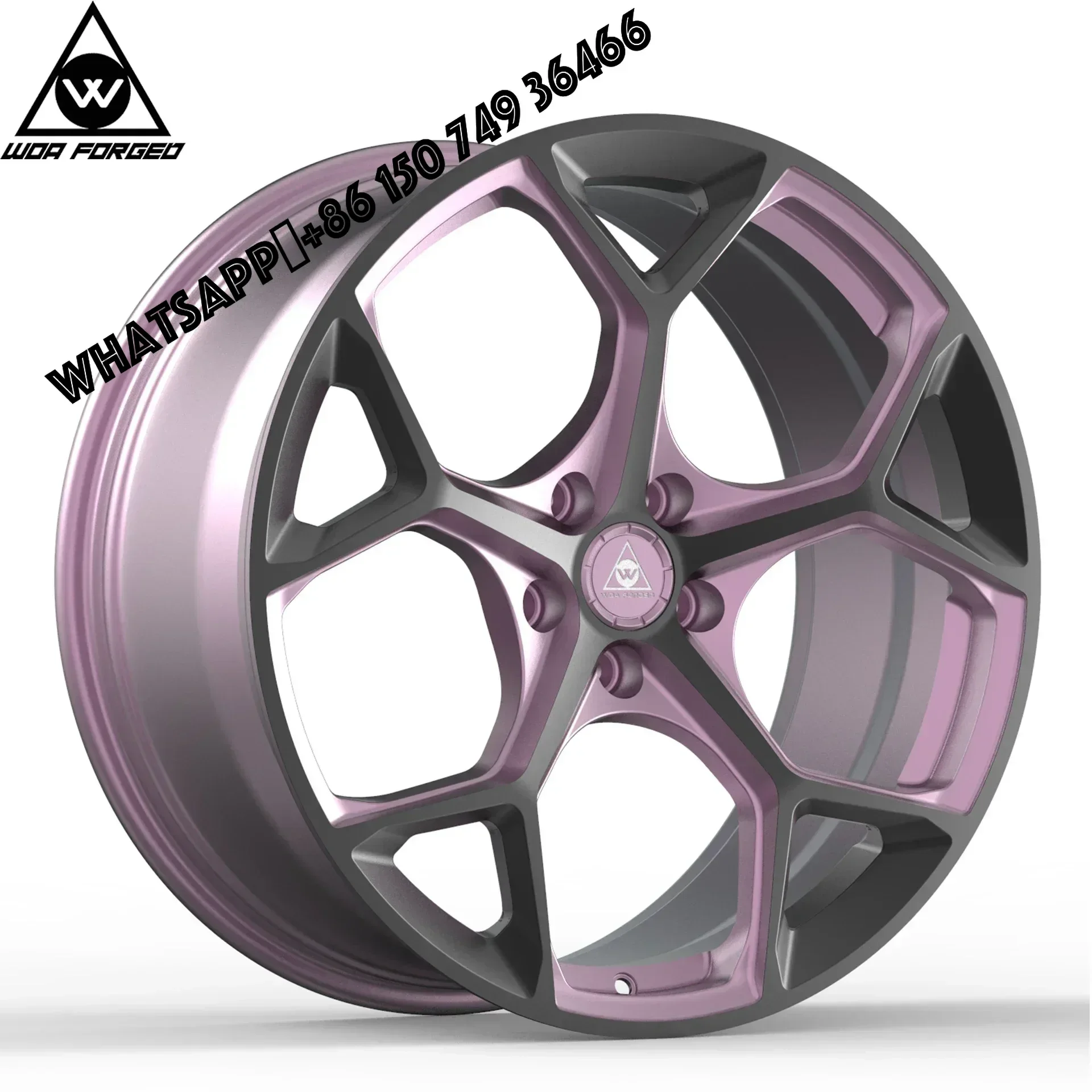 

6061-T6 WOAFORGED 5-spoke Spider Led Design Popular Wheel Rim Aluminium Alloy Forged Car Wheel Rims Custom Size 17 18 1