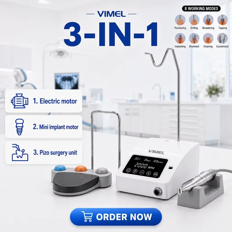 3 in 1 Portable Mini Motor LED Touch Screen Electric Motor Pizo Unit