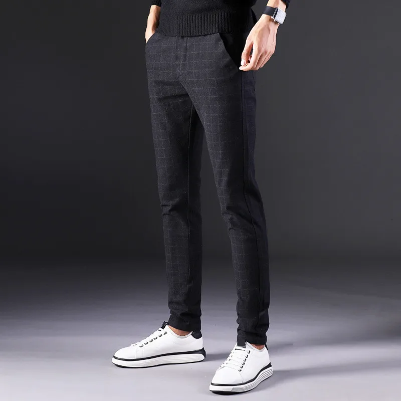 

MRMT 2024 Brand Spring and Summer Men's Trousers Casual Thin Straight Pants for Male Stretch Small Feet Trouser