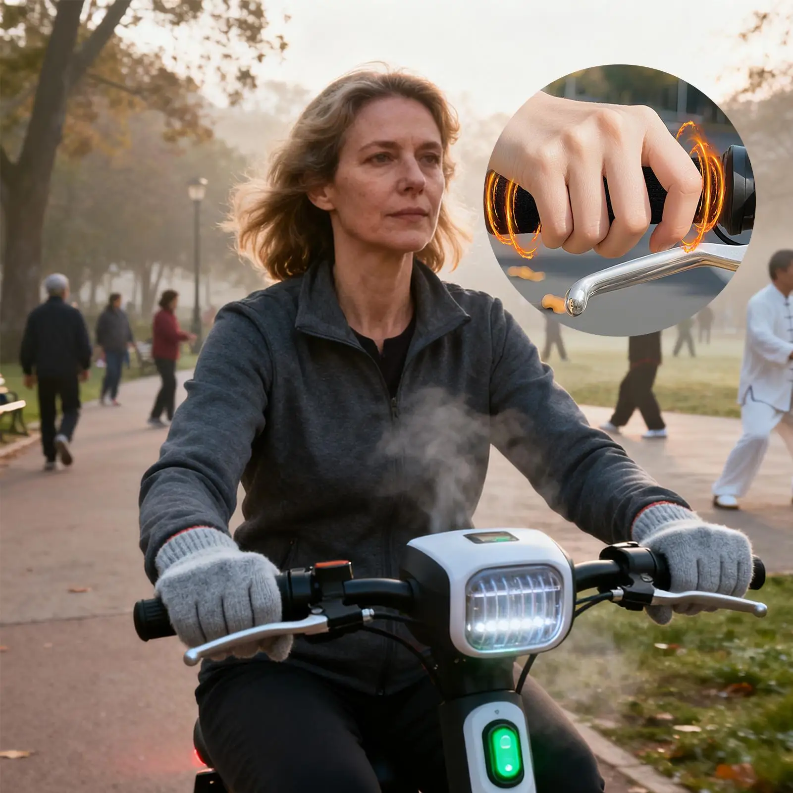 

Мотоциклетные ручки с подогревом, 3-температурная обертка 5 В, чехол для ручки мотоцикла с быстрым нагревом для мужчин и женщин, туристические шоссе, ежедневные езды на велосипеде, поездки на работу