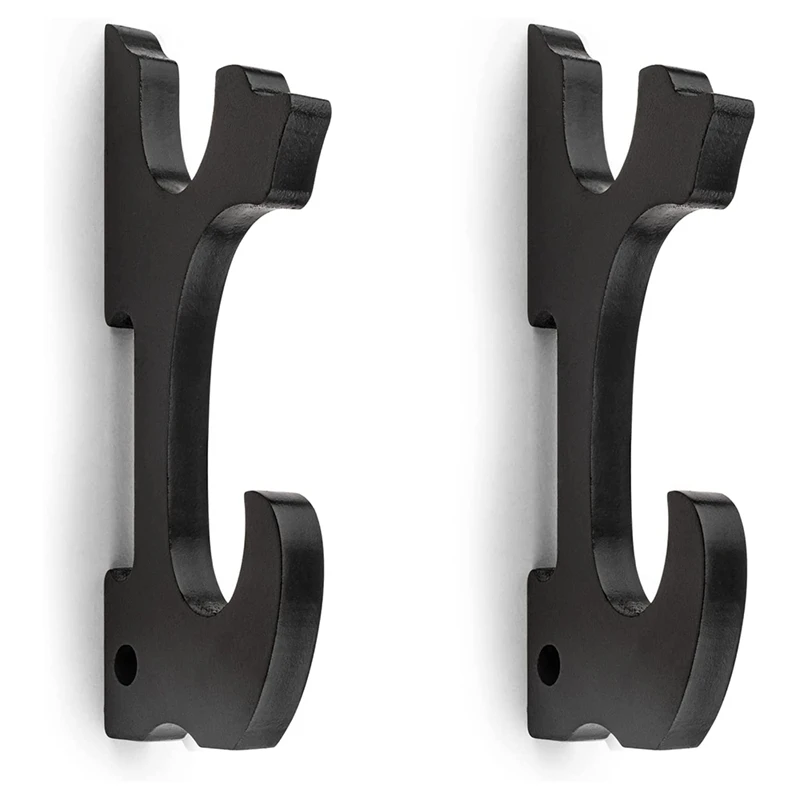 ●Sword Wall Mount 2/Set 1-Tier Padded Hook Katana Holder Adjustable Display Hanger for Samurai Sword Tanto,2-Tier