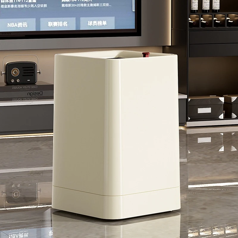 Smart Garbage Can Touchless Technology Stainless Steel Restaurant Cafe Sensor Compost Bin Large Capacity Household Merchandises