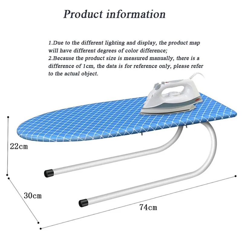 Collapsible Durable Ironing Board Multifunctional Lattice Pattern Household High-grade U-shaped Ironing Board Rack