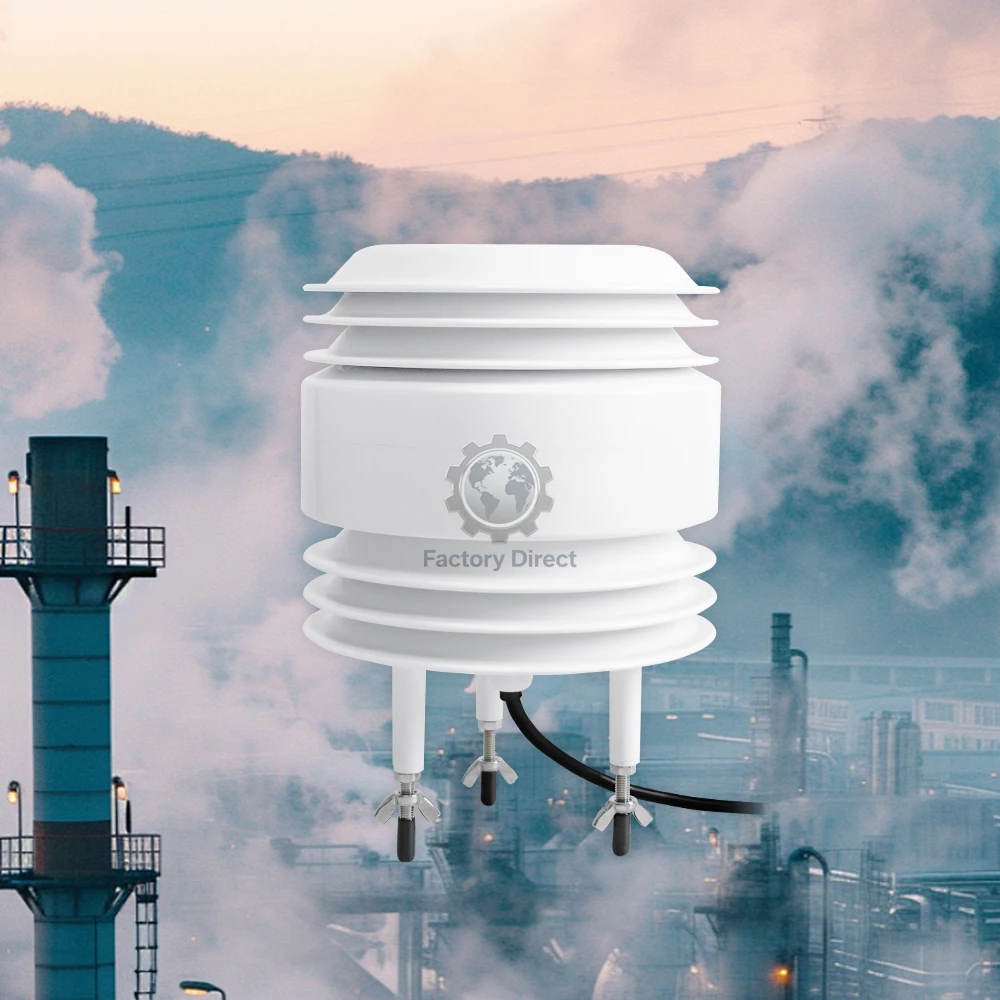 

RK300-08H High Precision 23*28*28cm RS485 Air Quality Monitoring CO2 PM2.5 O2 CO SO2 Measuring Instrument Gas Detector Sensor