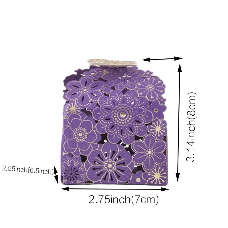 20/30/50PCS Flower Butterfly Candy Box Chocolate Packaging Wedding Bridal Gift For Guests Birthday Party Favors Decor Supplies
