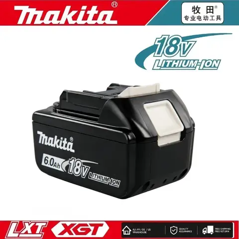100% original Makita 18V battery 5.0AH 6.0AH rechargeable battery, Makita power tool battery, 18V charger BL1850B BL1860B