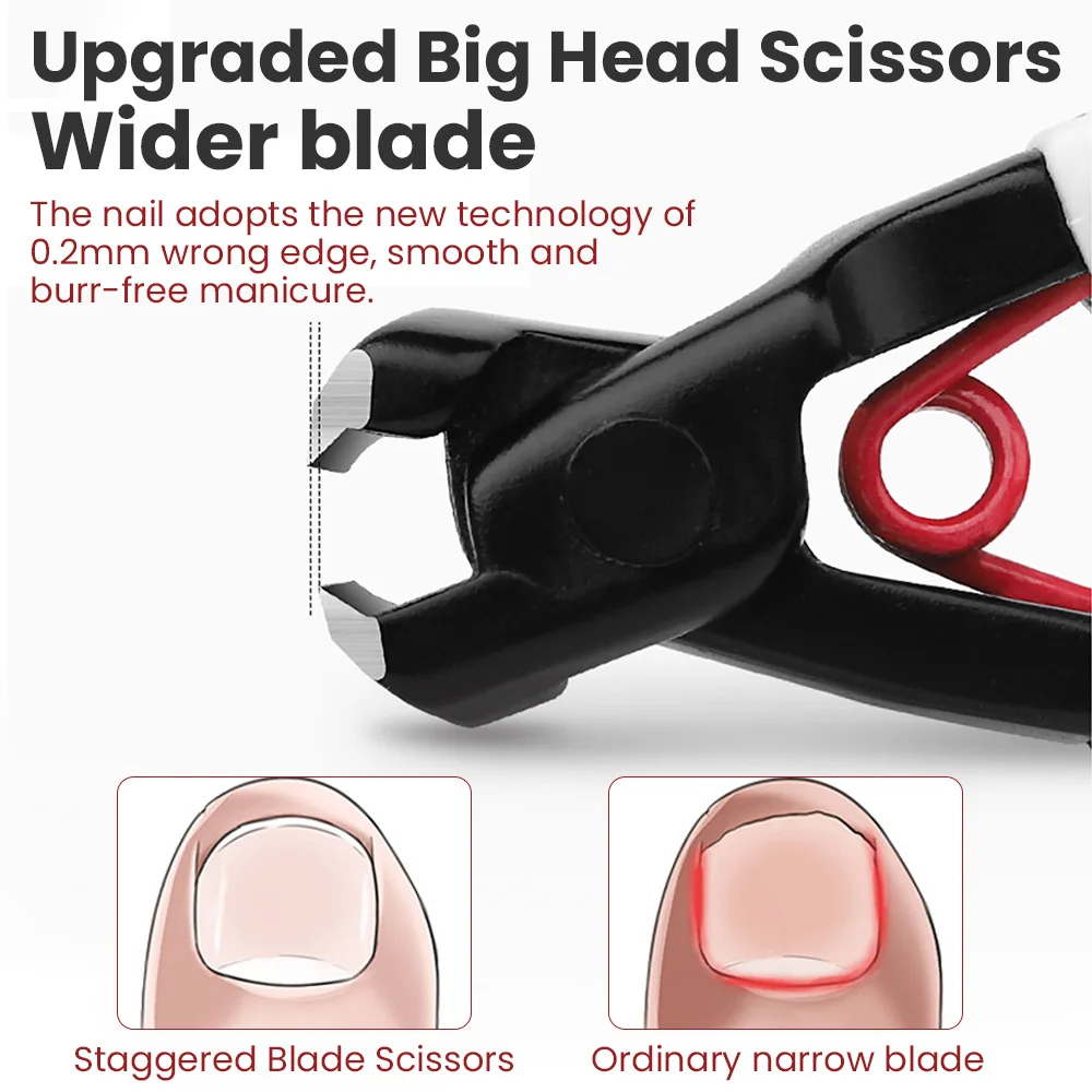Anti-Splash Nail Clipper Stainless Steel Large Opening Nail Clippers Toe Cutter Trimmer Scissor Household Portable Manicure Tool
