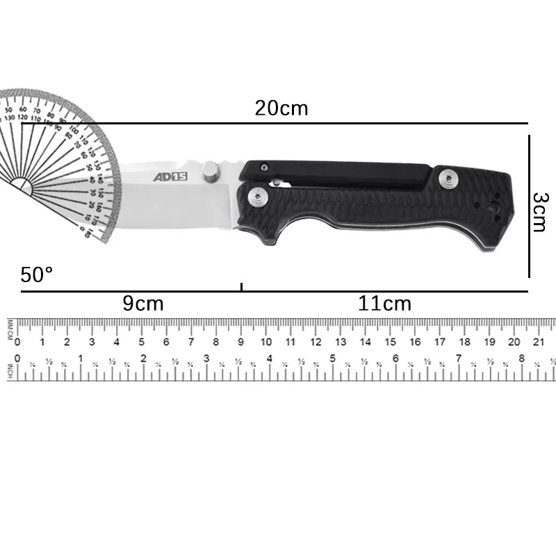 Stainless Steel Folding Knife Fillet Knife Fishing Boat Fishing Accessories with Easy To Carry Camping Meat Cutting AD15