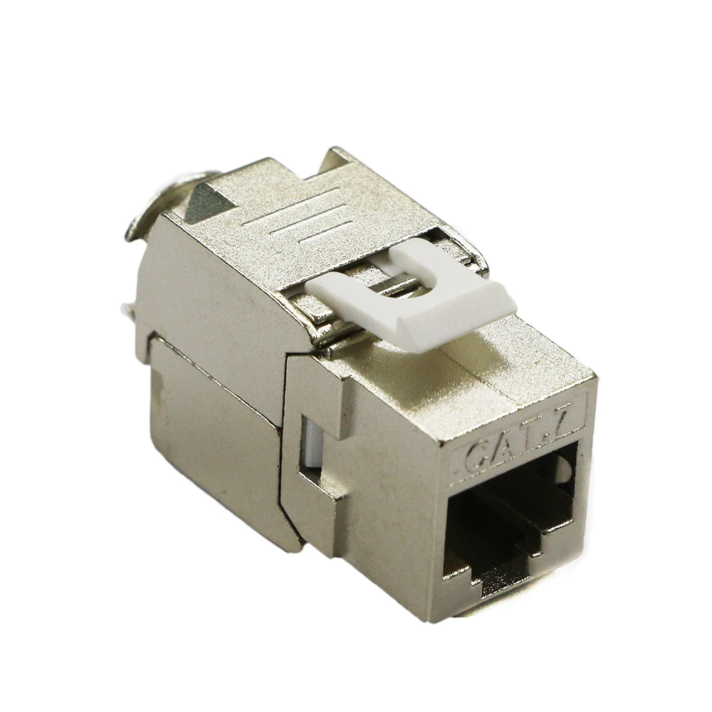 5 Pieces/lot FTP CAT 6A/CAT 7/CAT 8 Network Keystone Jack Shielded 8P8C Clip Module Connector Data Infomation Coupler Adapter