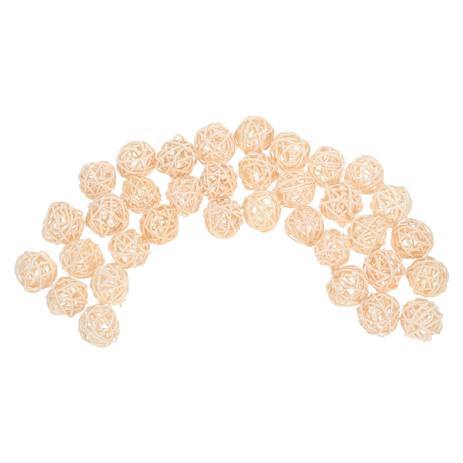 ريفي كرات الكرمة الخشبية 30 قطعة الروائح كرة من السلال ديكور لعيد الميلاد المنزل حفلة الخوص الحلي هدايا الحرفية الطبيعية #1