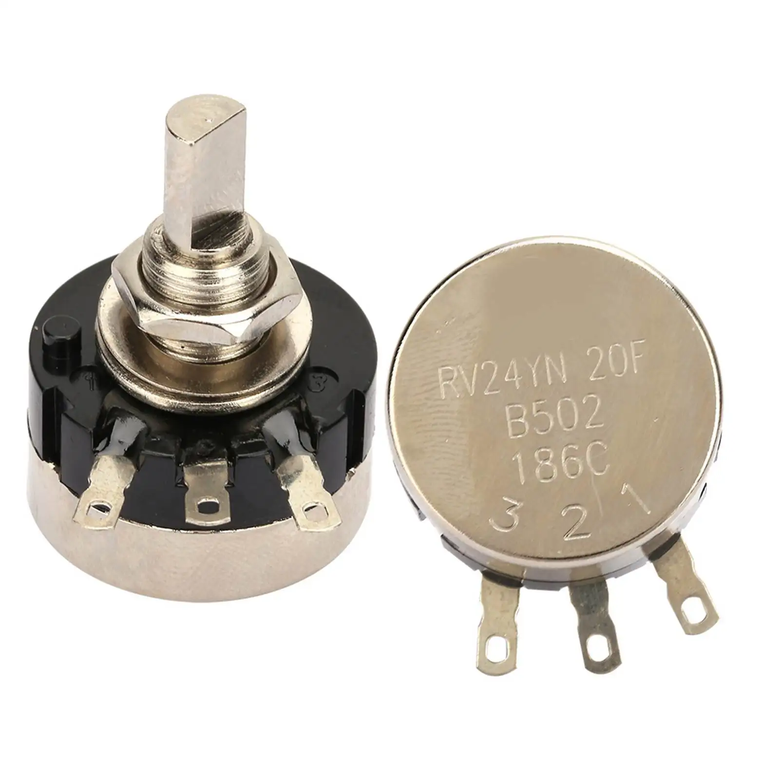 RV24YN20F B502 High Accuracy Single Circle Carbon Film Potentiometer 5K Resistance