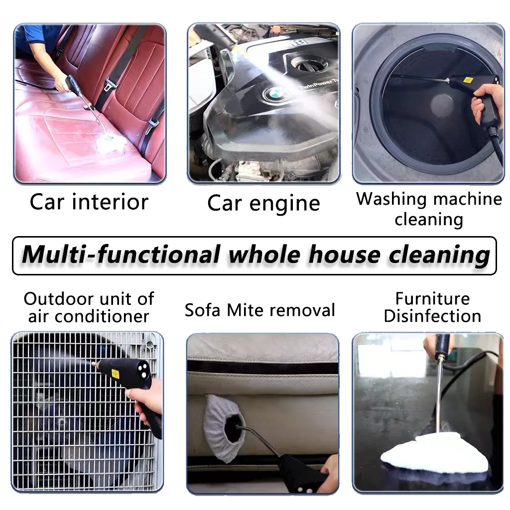 Unmui Steam Cleaner Multifunction High Pressure High Temperature Handheld Steam Cleaning Machine For Kitchen Furniture Car