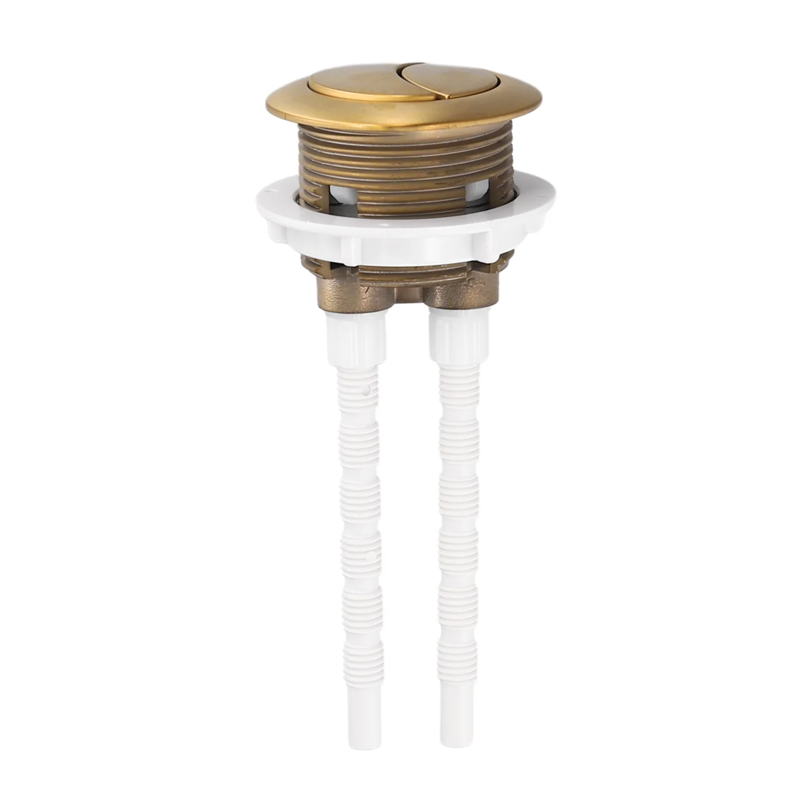 1pcs 38mm Brushed Brass Gold Toilet Flush Cistern Button Close Coupled Toilet Push Button Flush Valve Dual Flush Button Bathroom