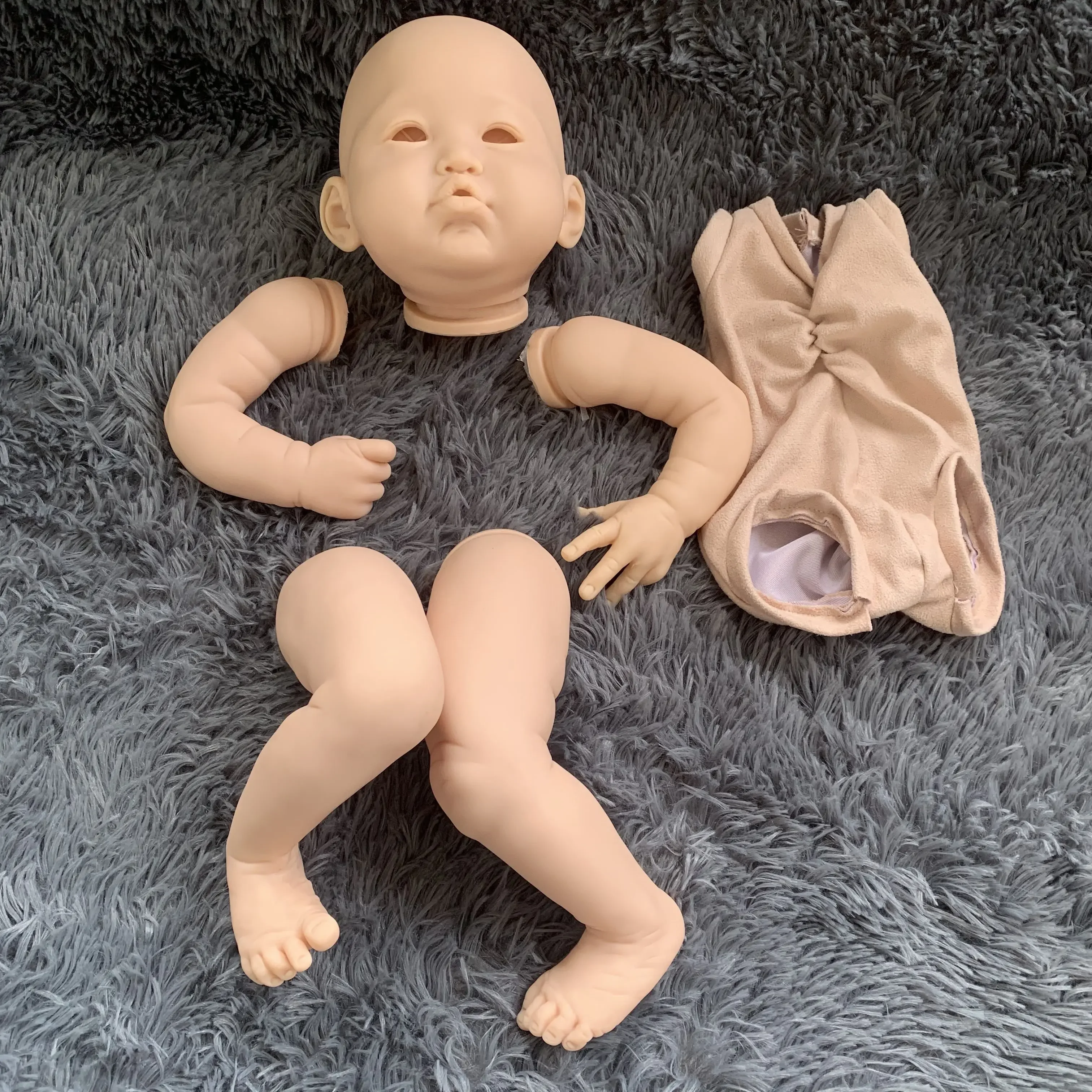 22Inch Reborn Doll Kit Lea Unfinished Doll Parts Diy Toy Blank Kit Fresh Color