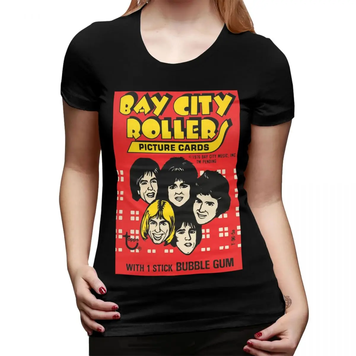 

Bay City Rollers Music Band T-Shirt for Women O-Neck Streetwear T Shirts Women's Short Sleeve Summer Clothes Tops