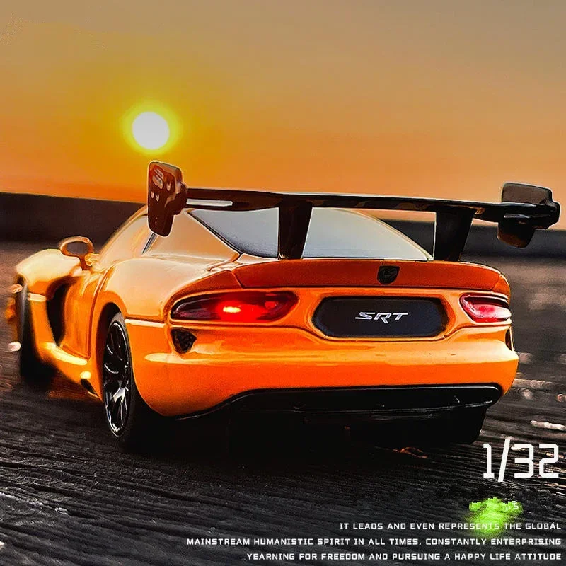 

1:32 Dodge Viper ACR SRT Alloy Sports Car Model Diecasts & Toy Metal Vehicles Car Model Simulation Sound and Light Toy Gift