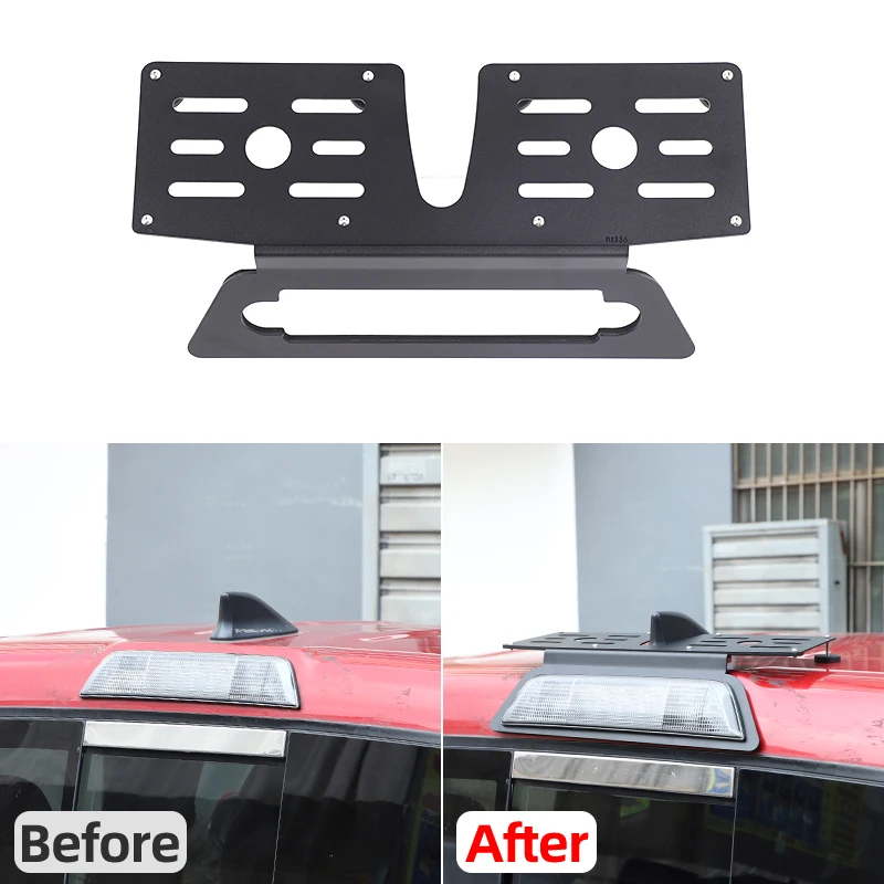 1Pcs Carbon Steel Black For Toyota Tacoma 2016-2022  Car High Brake Light Extension Rack Car Exterior Modification Accessories