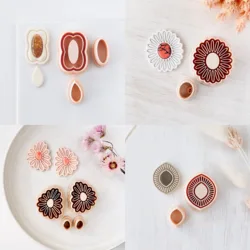Polymer Clay Earring Cutter set, Dangle Clay Cutter, Abstract shape clay cutter
