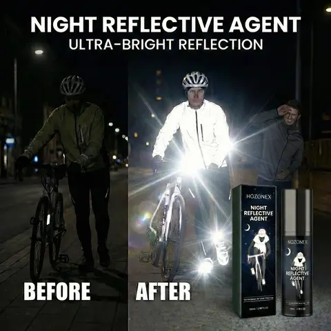 Night reflective spray riding and walking full scene safety spray children adult wheel shoes plastic clothes are applicable