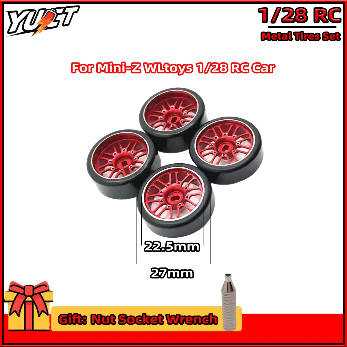 

Metal Wheel Hub Drift Tire for HGD1 MINI-Q MINI-D MINI-Z DRZ 1/28 Wltoys 284131 K969 K979 K989 P929 RC Car Metal Upgrade Parts