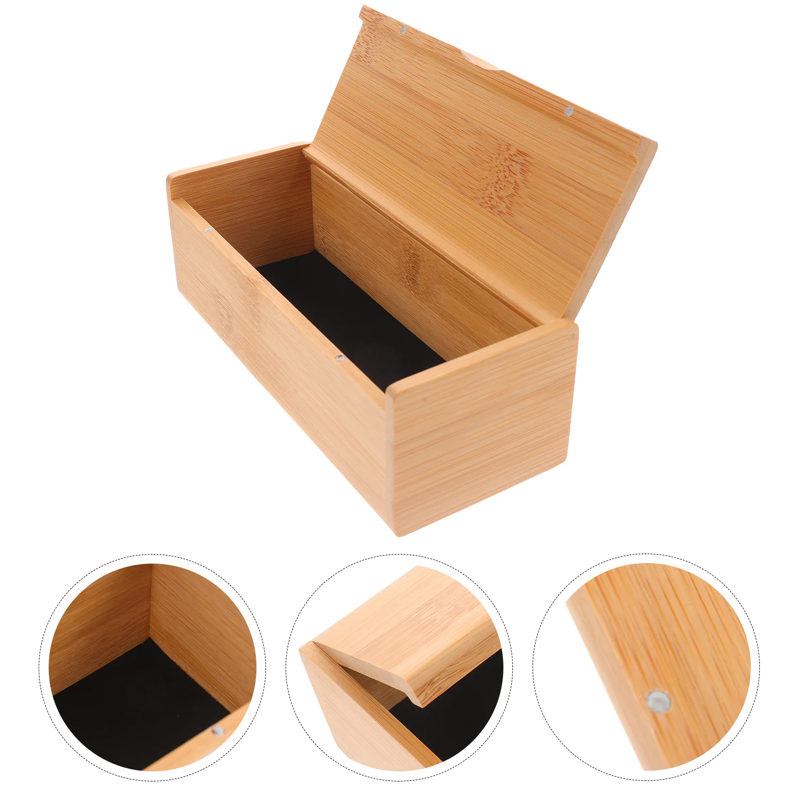 Storage Box Wooden Boxes Makeup Organizer Bread Breadboxes for Sunglasses Jewelry Cases Bamboo Watch Holder Container