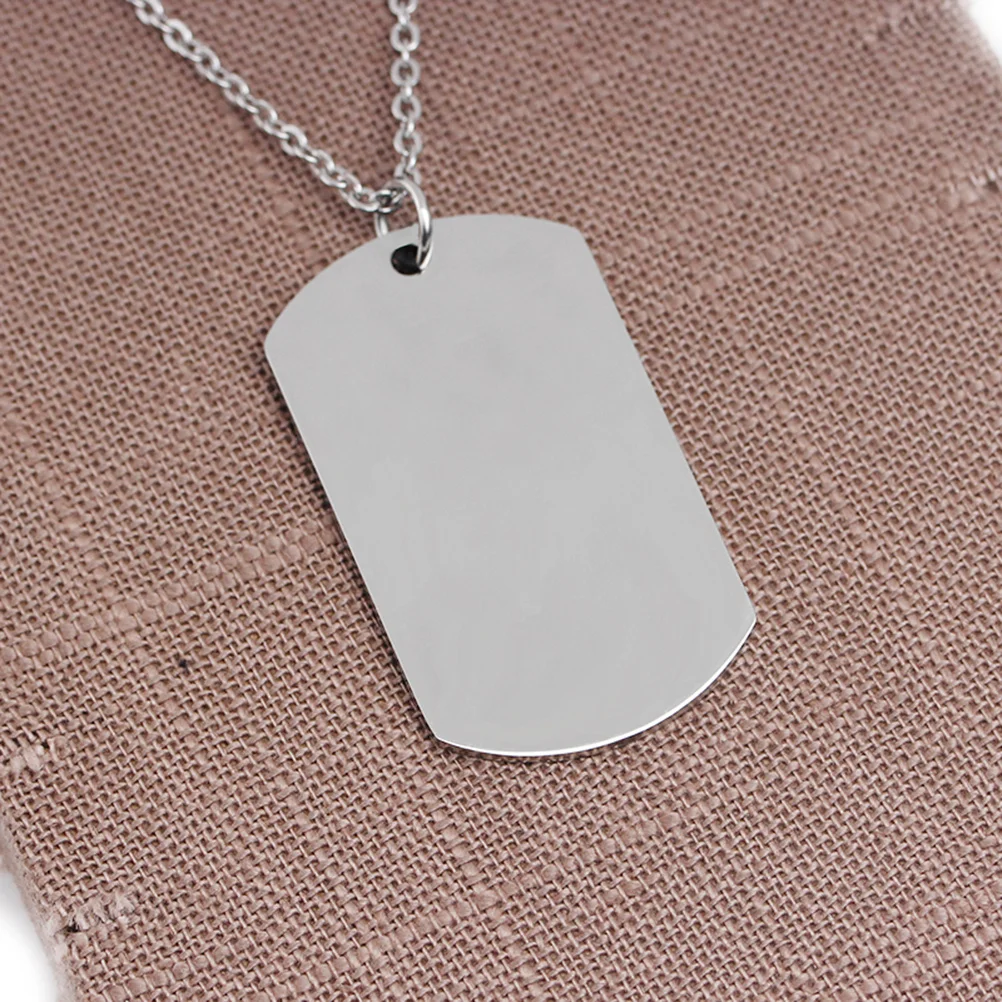 

Military Dog Tag Necklace Stainless Steel Inspirational Pendant For Men Women Teens Grandpa Grandma Christmas Valentine