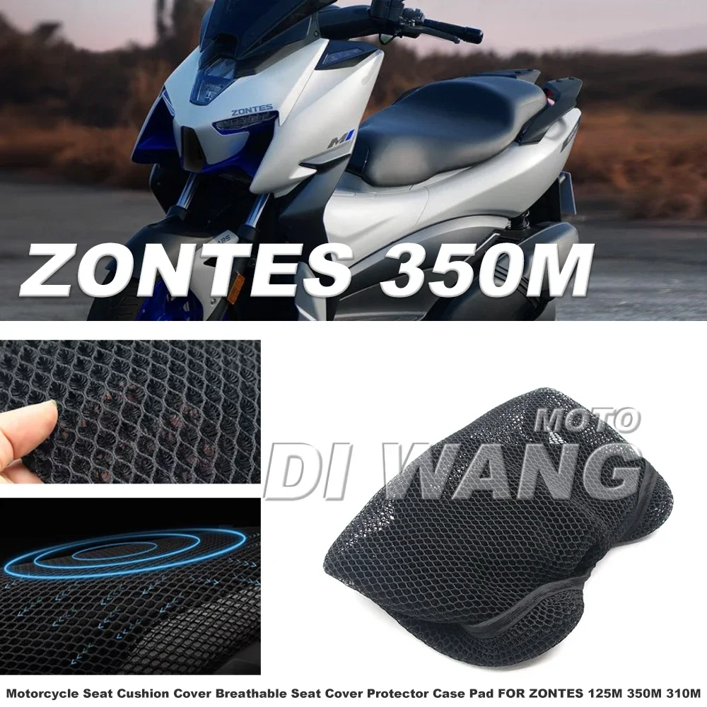 

Motorcycle 3D Breathable Mesh Protective Seat Cover Heat Insulation Air Cushion Cover Non-slip for ZONTES 125M 350M 310M