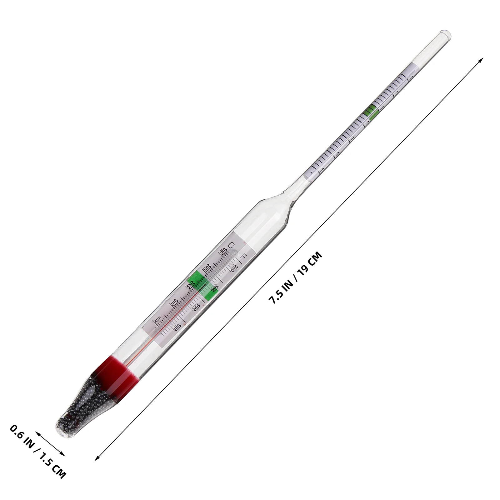 เมตรแบบพกพาHydrometerน้ําวัดTester Fish Tank AquariumเกลือGravimeter Areometer Pond Densitometerสําหรับ