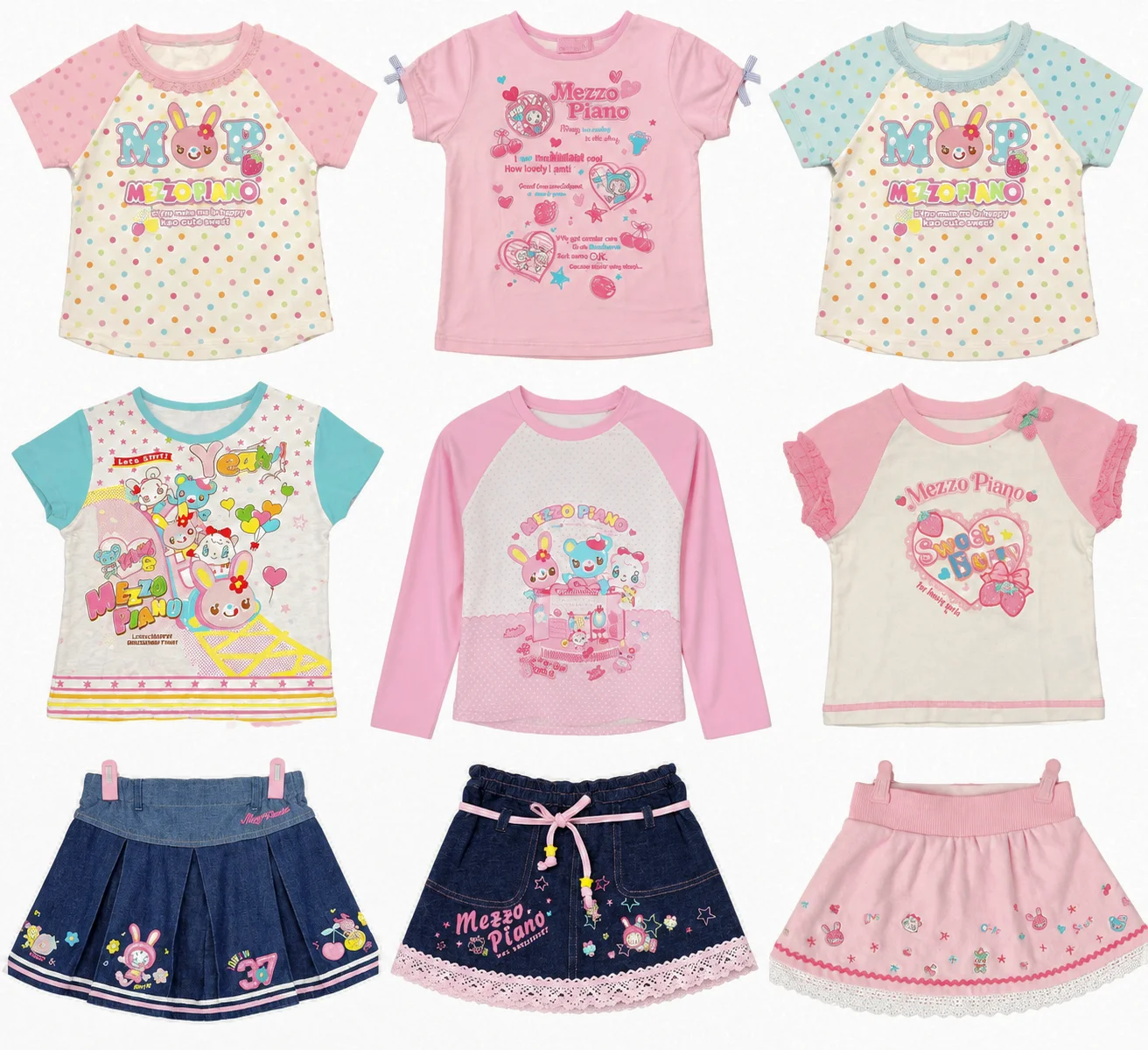 Japanische Y2k Ästhetischen Kawaii Cartoon Druck T-shirt Frauen Süße Nette Fashion Tees Casual Harajuku Patchwork Lose Tops Neue