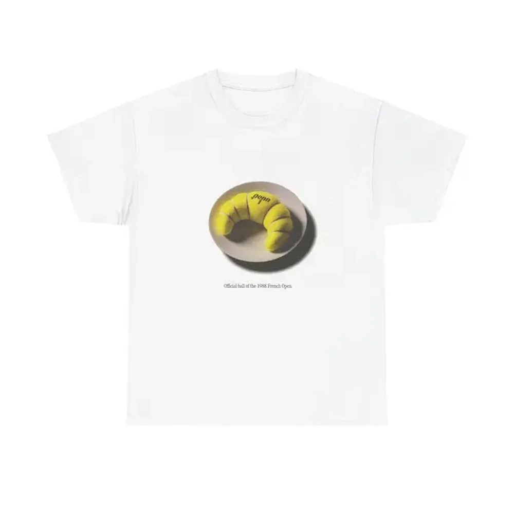 Vintage Tennis Ad Tee | Penn Official Ball of the 1988 French Open Unisex Cotton T-Shirt