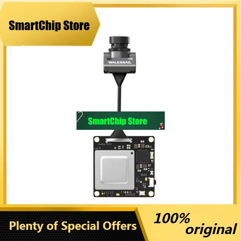 SmCpWalksnail Avatar Mini 1S 6.8g Ultralight HD Digital VTX 1080P 60fps 22ms Low Latency 500mW Power For 75mm Whoop